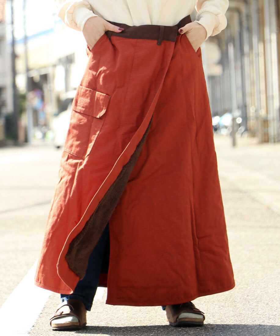 クリフメイヤー（KRIFF MAYER）/【2WAY】裏ボア HINOKO 巻スカート 2WAY】裏ボア HINOKO 巻スカート | クリフメイヤー(KRIFF MAYER