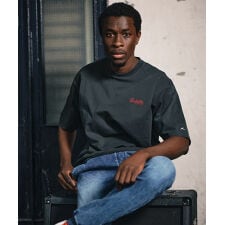 【Bukta】ヘビーウェイト バックロゴ Tシャツ 刺繍 綿100％