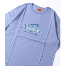 【全6色×3サイズ展開！】フライング ラビット 柄 ロゴ Tシャツ 本体綿100％