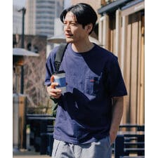 【防油・撥水・防汚】クリーネス Tシャツ ポケットワンポイント 本体綿100％