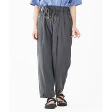 【楽ちんイージーパンツ！】ミリタリー ウエスト ギャザー パンツ