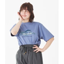 【全7色展開！】フライング ラビット 柄 ロゴ チュニック 本体綿100％