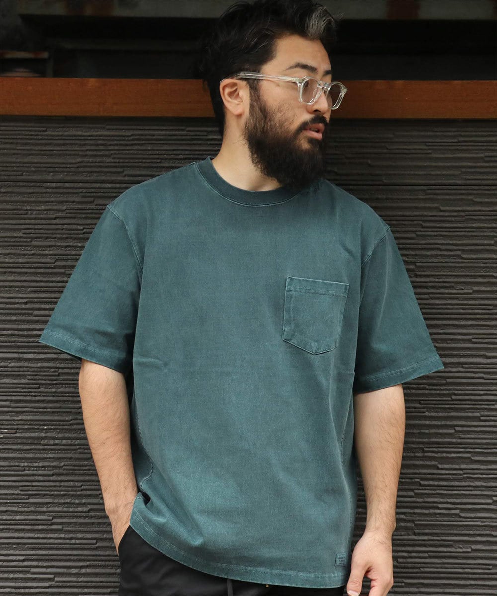 stanley blacker】クルーネックニットTシャツ グレー