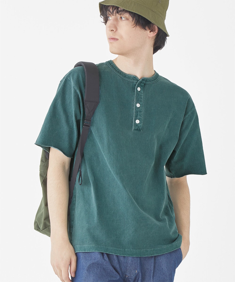 stanley blacker】クルーネックニットTシャツ グレー