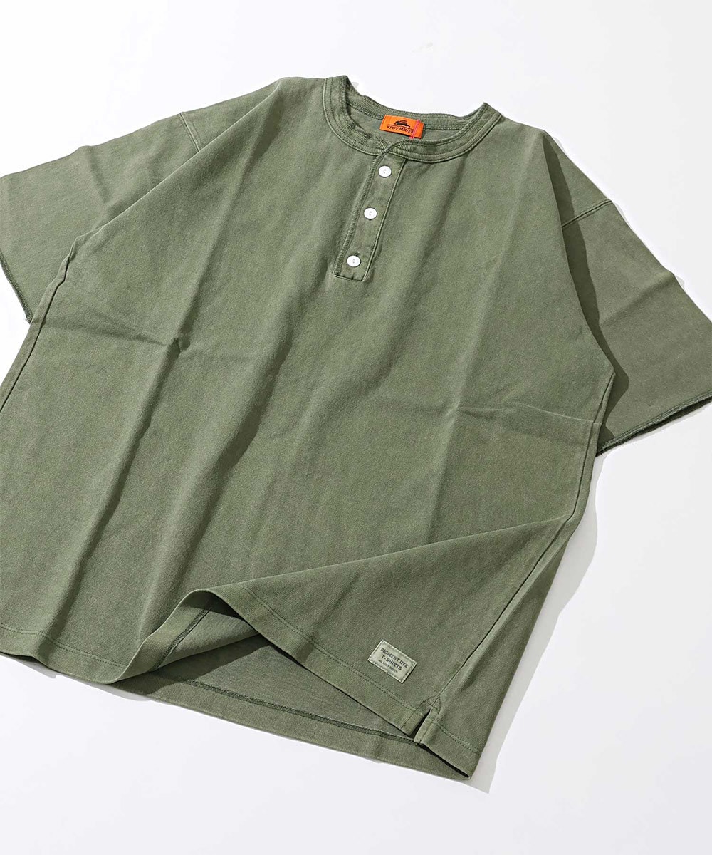 【stanley blacker】クルーネックニットTシャツ ブルー ウォッシャブル 綿100％ stanley blacker] クルーネックコットンニットTシャツ - AWC