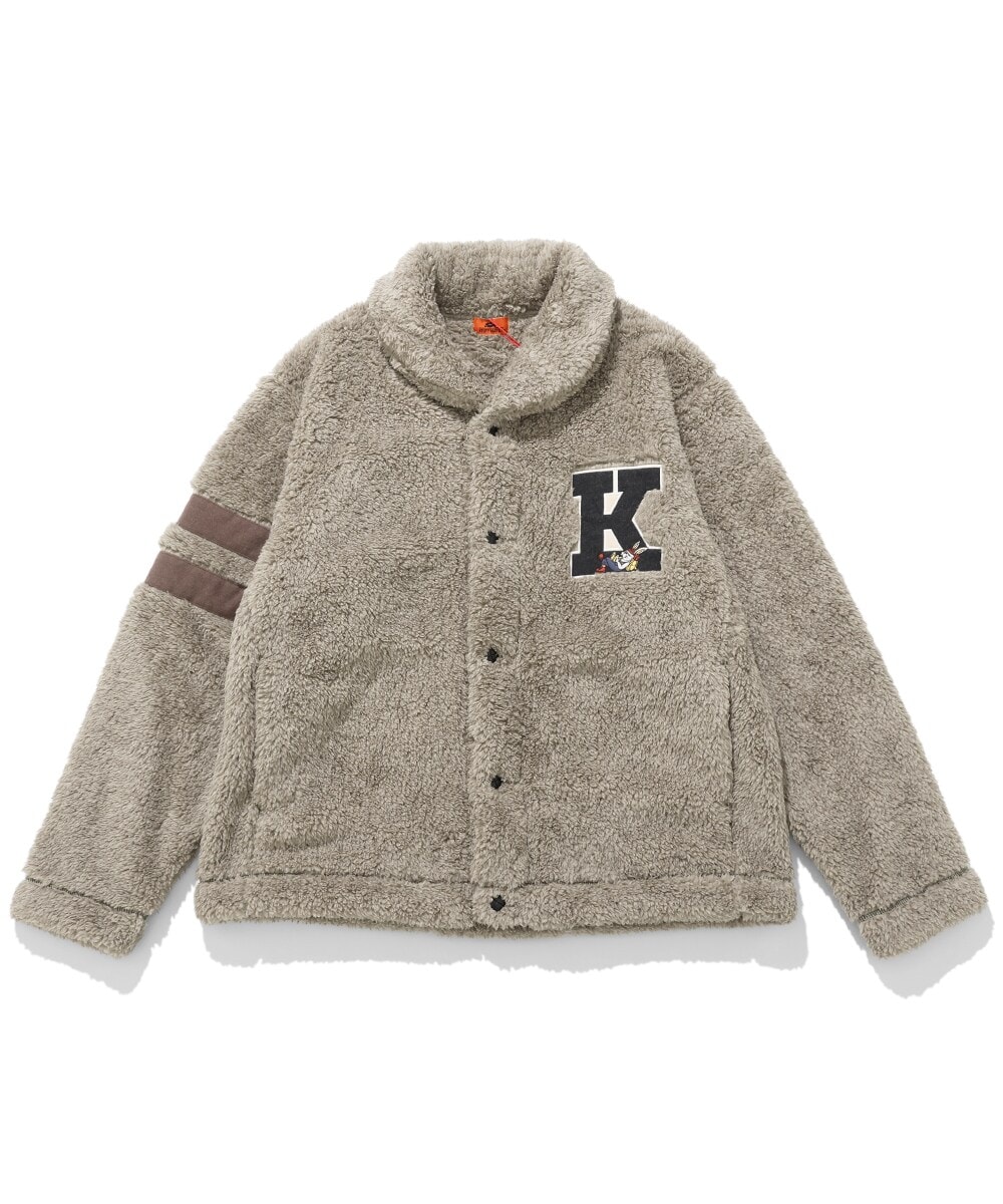 【ふわふわな起毛で暖かい！】シャギーボア レタード ジャケット