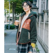 【軽くて暖かい！】シャギーボア フード ジャケット