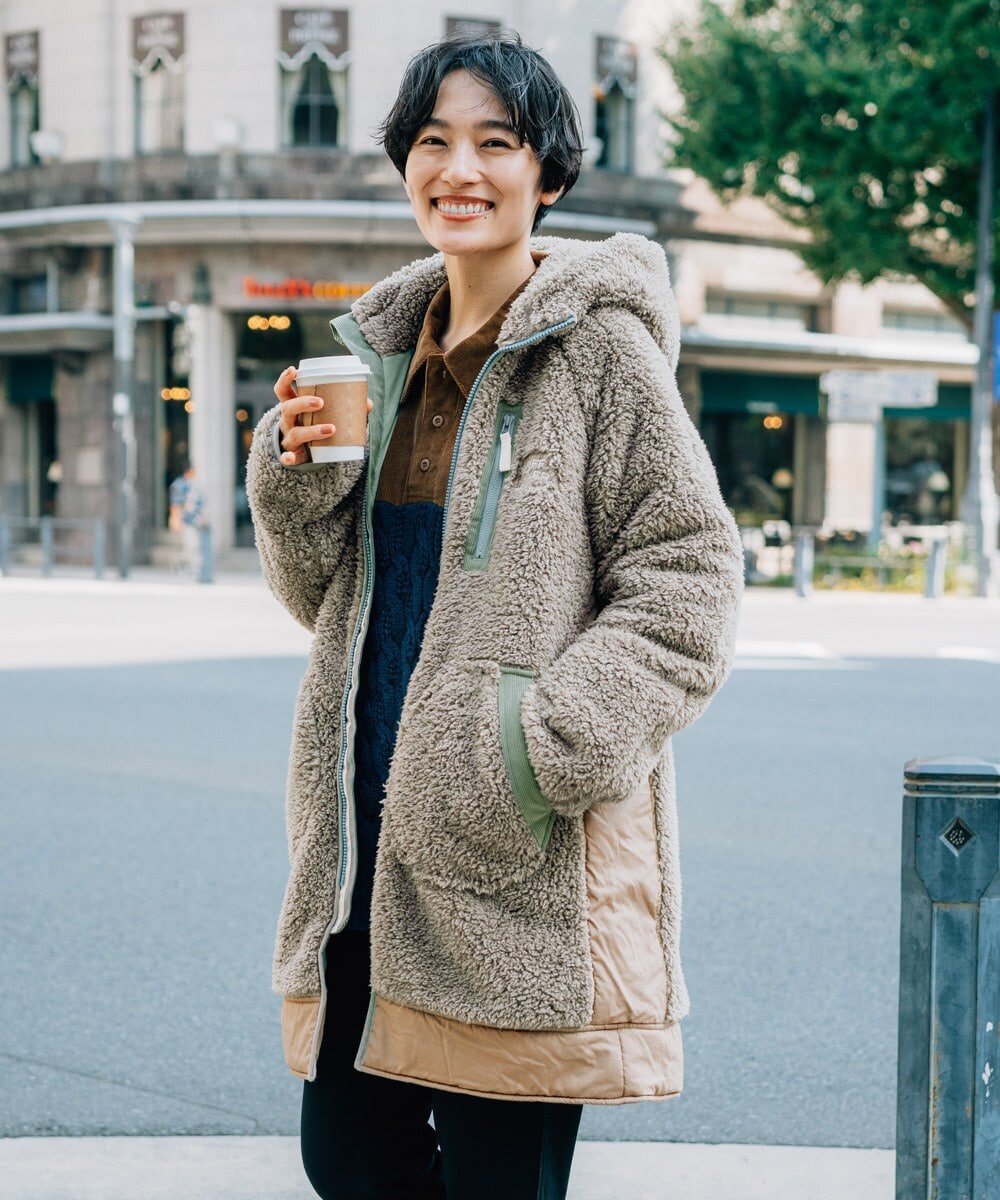 手洗い可能〉ショールカラー ミディ ダウン ◇ | シップス(SHIPS