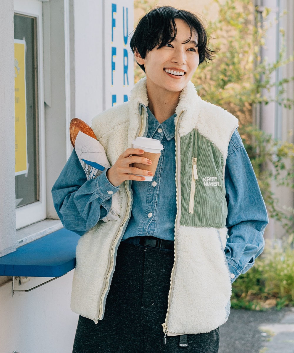 撥水加工/洗える】中綿 ショートパディング ベスト | 23区(23KU