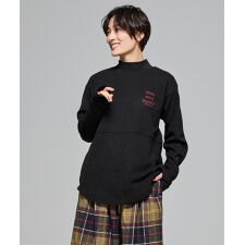 【もちっ！伸びる！】もちのび モックネック Tシャツ