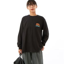 【全7色展開！】発泡プリント Ａライン チュニック Tシャツ 本体綿100％