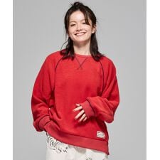 クリフメイヤー(KRIFF MAYER)の【軽い･暖かい･柔らかい！】ブークレ ドルマン クルー スウェット