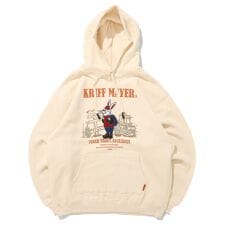 【裏起毛で暖かい！】裏起毛 スウェット パーカー ラビット