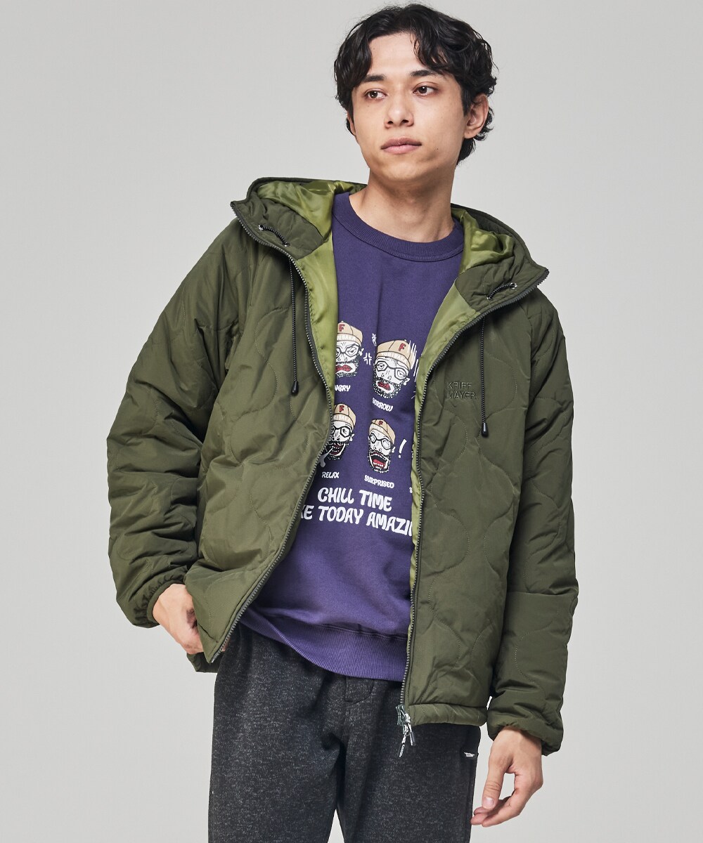 クリフメイヤー（KRIFF MAYER）/【ミリタリー×トレンド】キルティング フード ジャケット ミリタリー×トレンド】キルティング フード ジャケット | クリフ