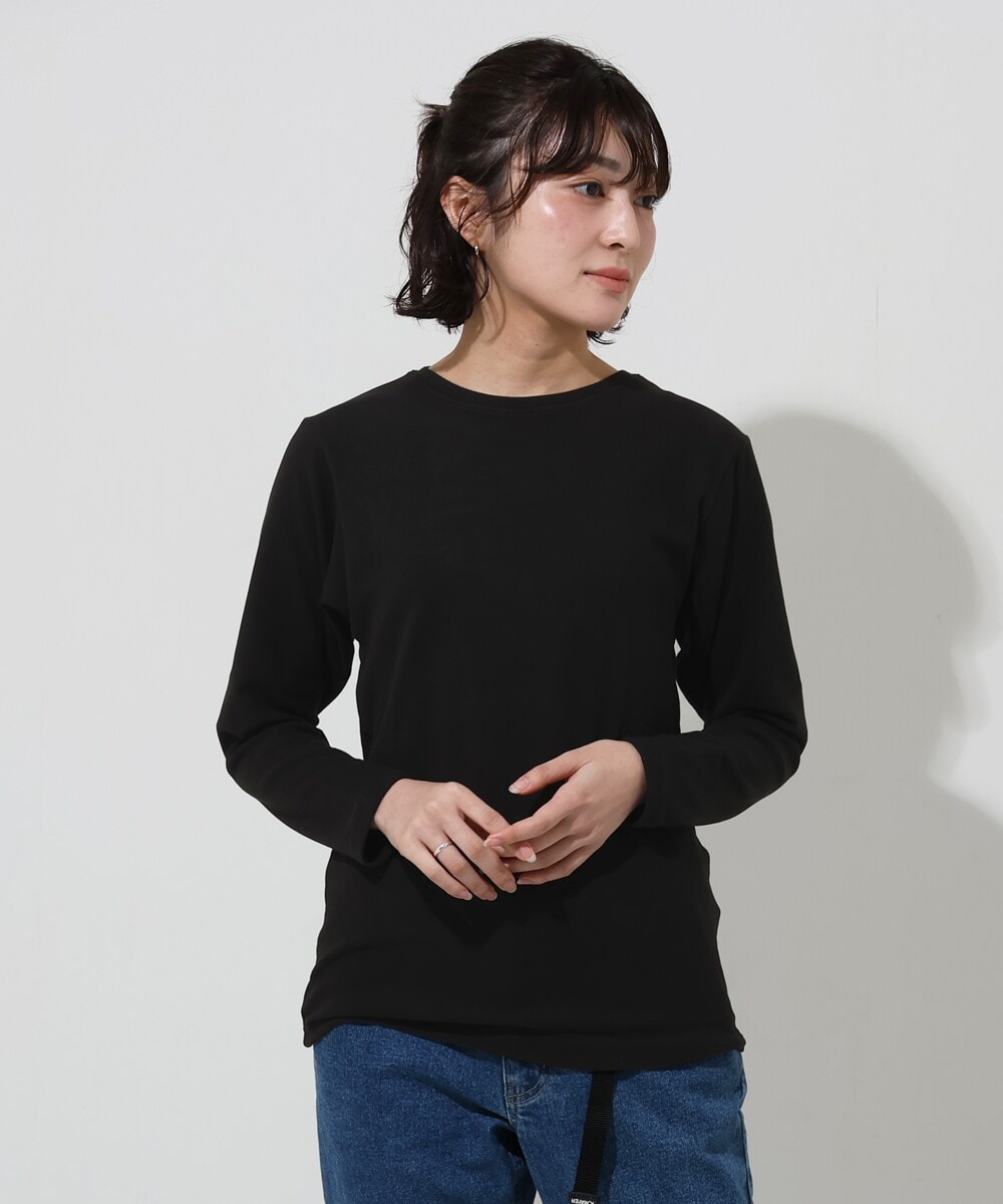 【もちっ！のびる！】もちのび クルーネック Tシャツ インナー 長袖