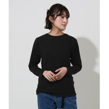 【もちっ！のびる！】もちのび クルーネック Tシャツ インナー 長袖