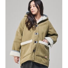 【裏ボアでしっかり暖かい!】コーデュロイ フード ジャケット