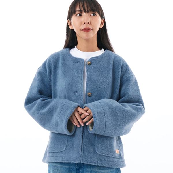 ノーカラージャケット (青色・ネイビー・ブルー系) の一覧