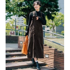 クリフメイヤー(KRIFF MAYER)の【レトロ＆カジュアルでかわいい！】コーデュロイ ジャンパースカート