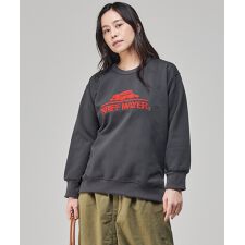 【裏起毛で暖かい！】サガラ 刺繍 クルー スウェット ロゴ