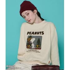 クリフメイヤー(KRIFF MAYER)の【スヌーピーコラボ！】サガラ刺繍 スヌーピー 裏起毛 スウェット