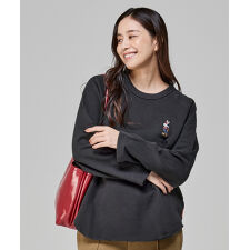 【本体綿100％の裏毛素材！】ラグラン スウェット チュニック