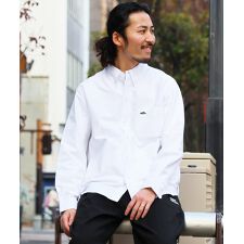 【きれいめ】綿100％ ワンポイント刺繍 オックスシャツ