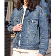 【ヴィンテージライク】コットン100％ デニム ジャケット