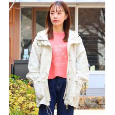 【アウトドアライク】撥水・防汚 クリーネス ゆったり マウンテンパーカー