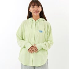 【大人カジュアル】紫外線対策 UVカット さら ボタン パーカー