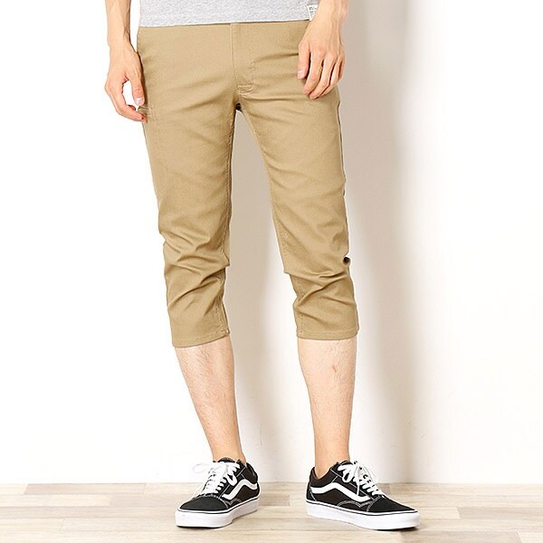 【着回し抜群の４WAY！】ストレッチ クロップド パンツ