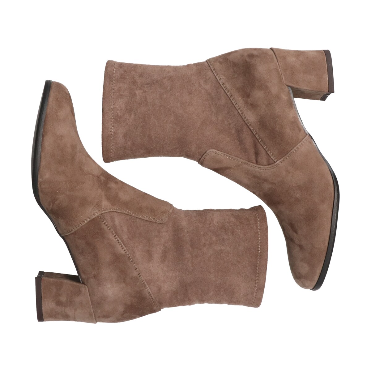 パラディクルール（PARADIS COULEUR）/PARADIS COULEUR◆5．7cmヒール◆ラウンドトウストレッチショートブーツ PARADIS COULEUR◇5.7cmヒール◇ラウンドトウストレッチショートブーツ