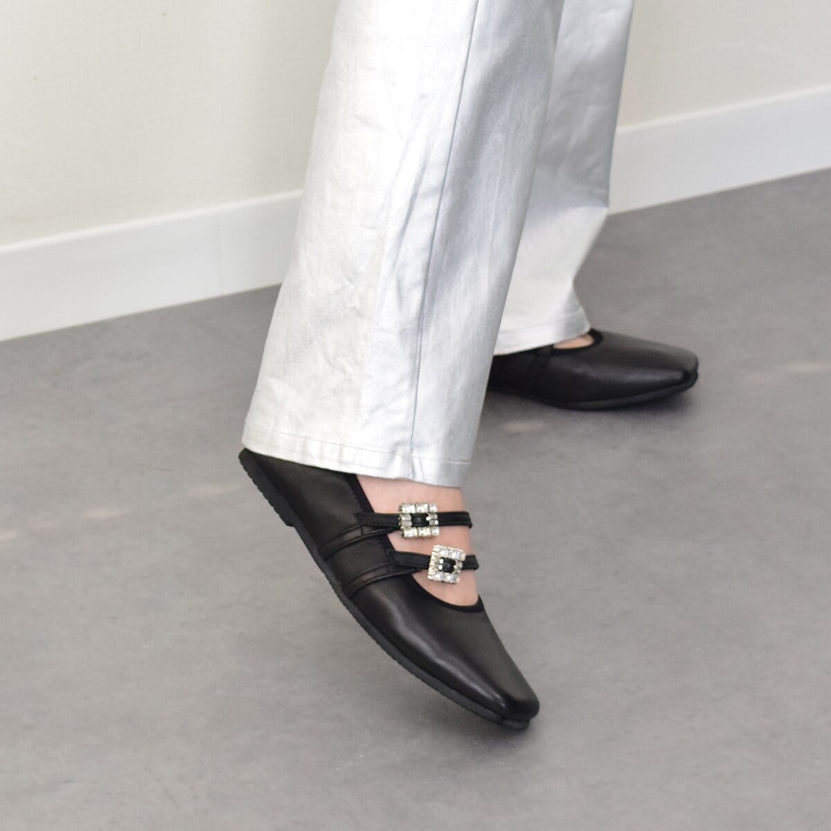 [�}���C]25�H�~�V�쁟PARADIS COULEUR��1.2cm�q�[���r�W���[�o�b�N���_�u���X�g���b�v�o���G/�p���f�B�N���[���iPARADIS COULEUR�j �u���b�N