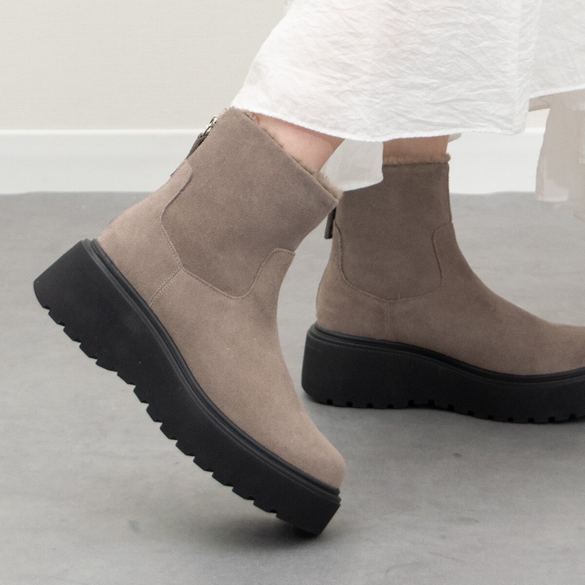 PARADIS COULEUR◇4.5cmヒール◇タンクソールバックジップショート