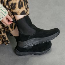 25秋冬新作◆VINCULUM◆4.5cmヒール◆サイドゴアスニーカーブーツ