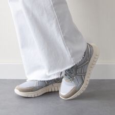 PARADIS COULEUR◆3.5cmヒール◆異素材コンビレースアップスニーカー