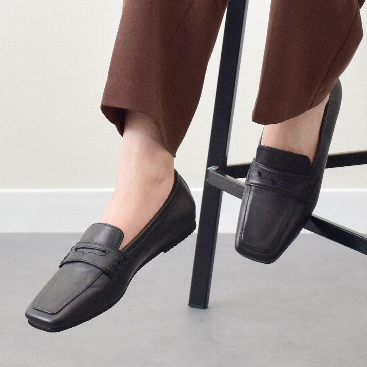 [�}���C]PARADIS COULEUR��1.2cm�q�[�����X�N�G�A�g�E�t���b�g���[�t�@�[/�p���f�B�N���[���iPARADIS COULEUR�j �u���b�N