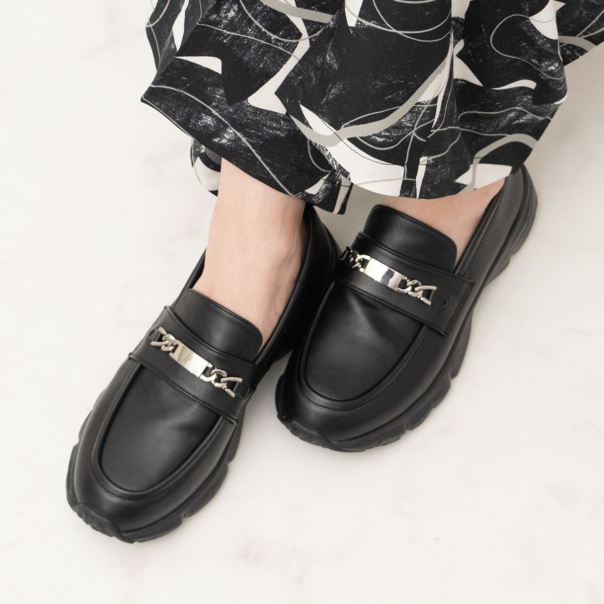 [�}���C]PARADIS COULEUR��4cm�q�[�������^���`�F�[�����[�t�@�[�X�j�[�J�[/�p���f�B�N���[���iPARADIS COULEUR�j �u���b�N