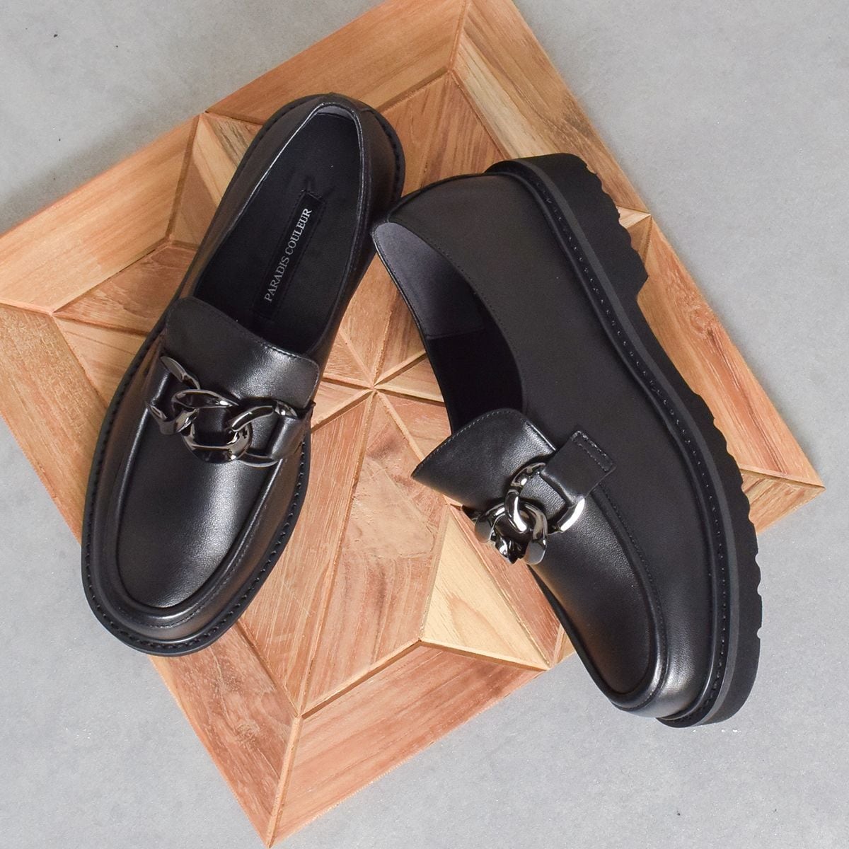 [�}���C]PARADIS COULEUR��3cm�q�[�������^���`�F�[�����[�t�@�[/�p���f�B�N���[���iPARADIS COULEUR�j �u���b�N