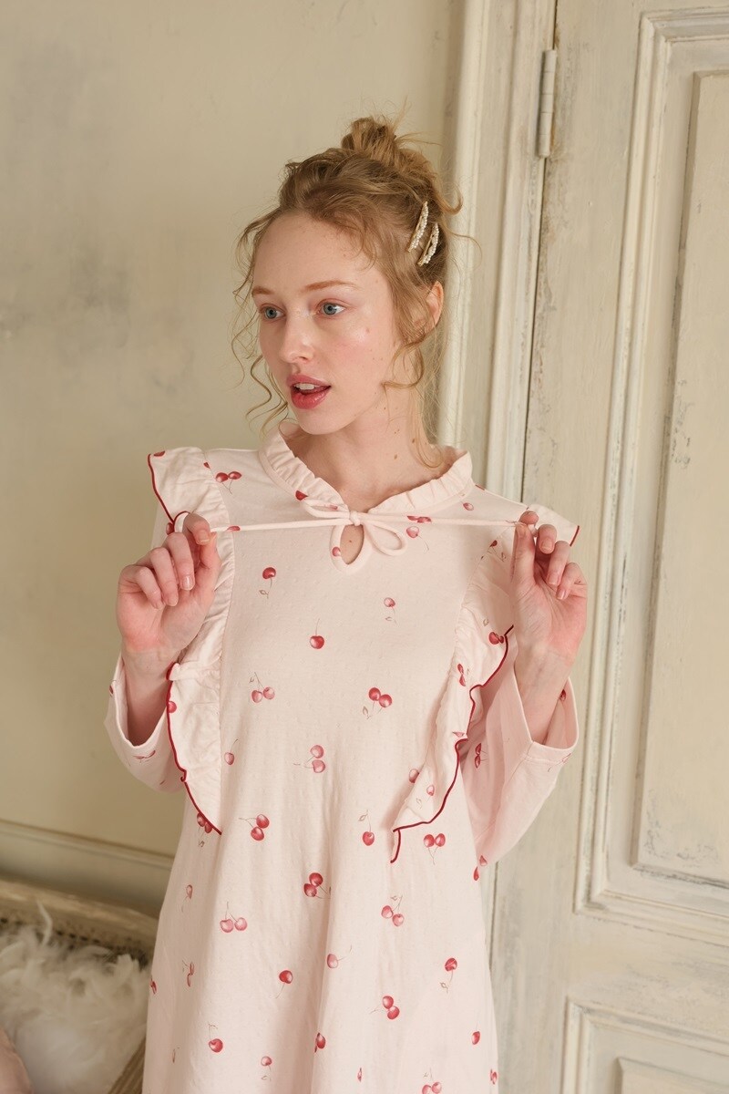 ナルエー　ボーダー　ネコ　接結ニット　ワンピースｐ・ルームウェア　Ｍ～Ｌ 接結ネコドットパジャマ｜パジャマ｜ナルエー公式通販サイト