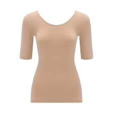 肌側綿100インナー5480 5分袖トップ【LLサイズ】