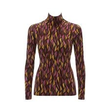 トリンプ(Triumph)のあったかハイネックインナー5390 10分袖トップ(柄)【LLサイズ】