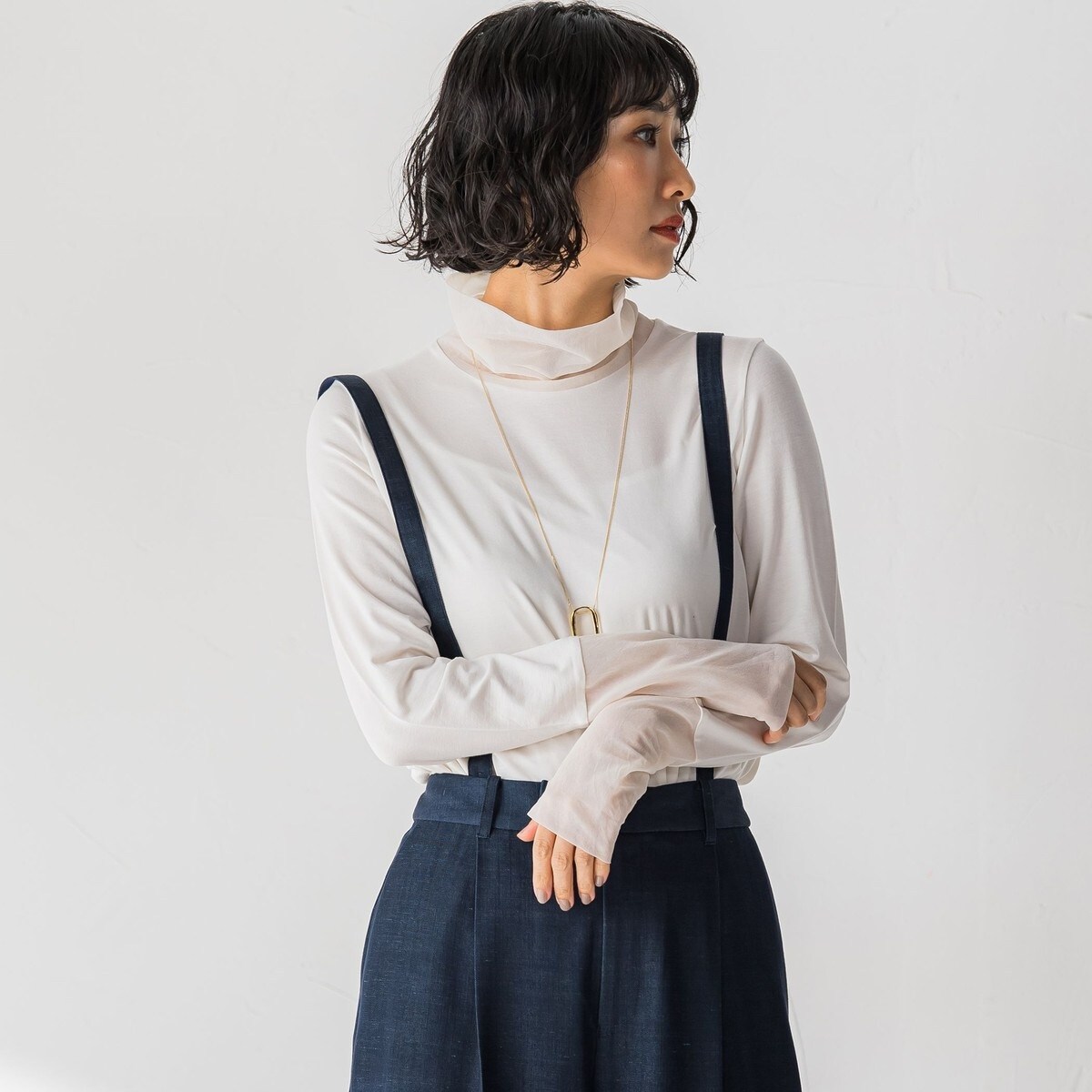 LAUTREAMONT / ロートレアモン シアードッキングカットソー シアードッキングカットソー | LAUTREAMONT (Women)/ロート