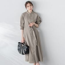 【WEB限定】【新色追加】【11号あり】ベルト付きドライタッチワンピース≪接触冷感/洗濯機で洗える≫