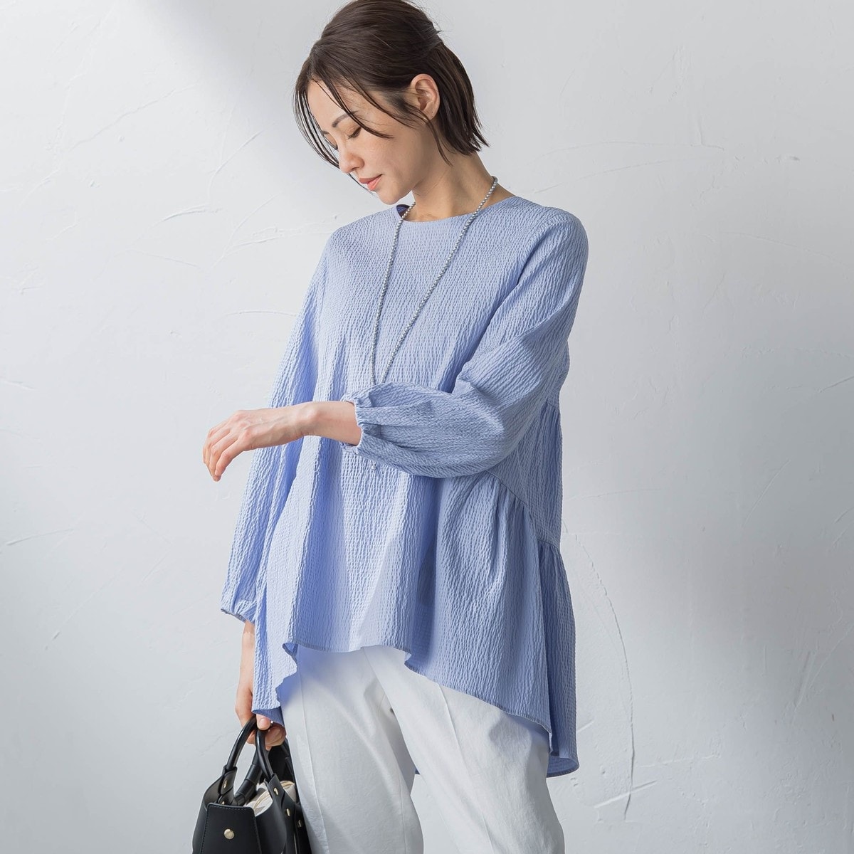 ロートレアモン（LAUTREAMONT）/バックティアードブラウス≪洗濯機で洗える≫ バックティアードブラウス≪洗濯機で洗える≫ | ロートレアモン