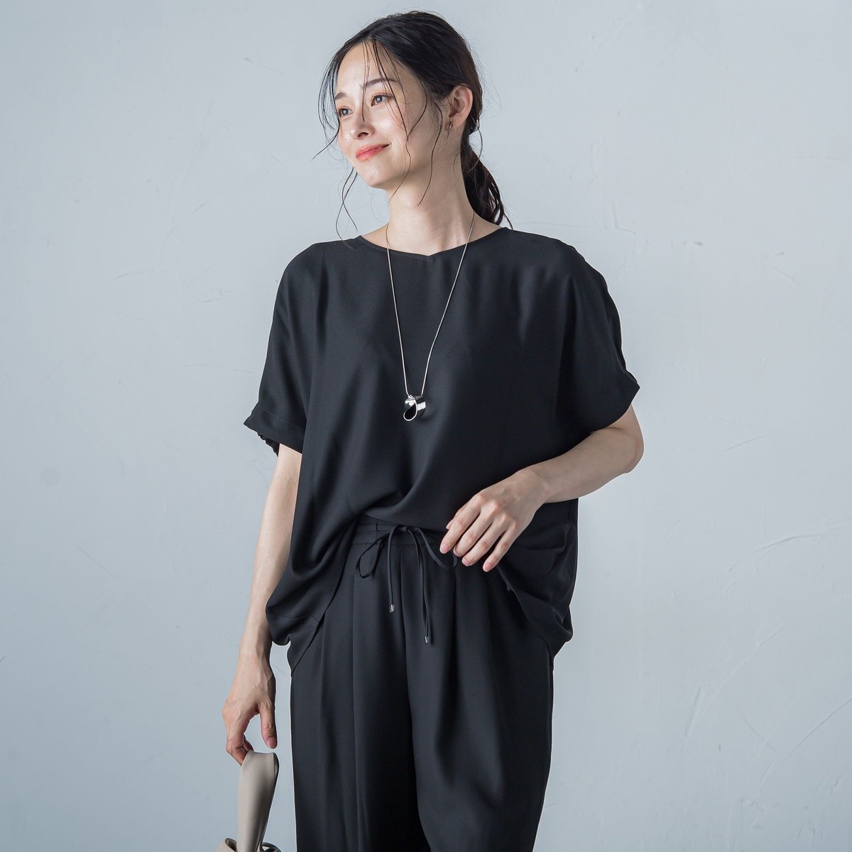 ロートレアモン（LAUTREAMONT）/SPFストレッチジョーゼットブラウス≪洗濯機で洗える≫ SPFストレッチジョーゼットブラウス≪洗濯機で洗える≫ | ロート