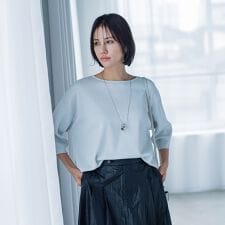 ラメ混ニットプルオーバー≪手洗い可能≫