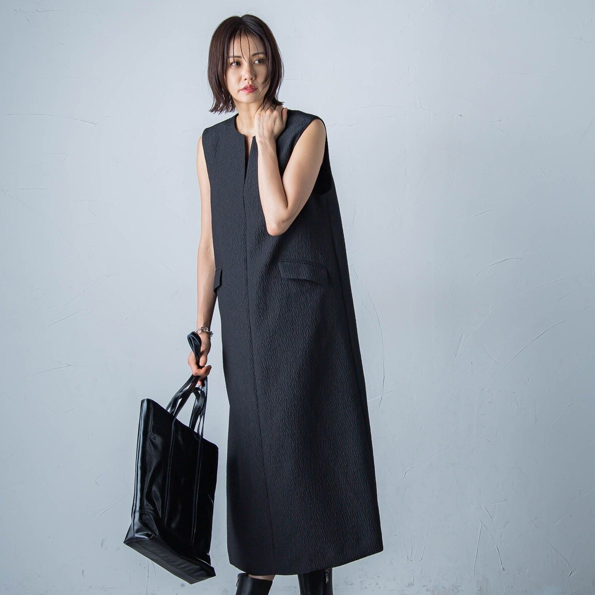 LAUTREAMONT(ロートレアモン) 風通ジャガードワンピース 風通ジャガードワンピース≪洗濯機で洗える≫ | ロートレアモン