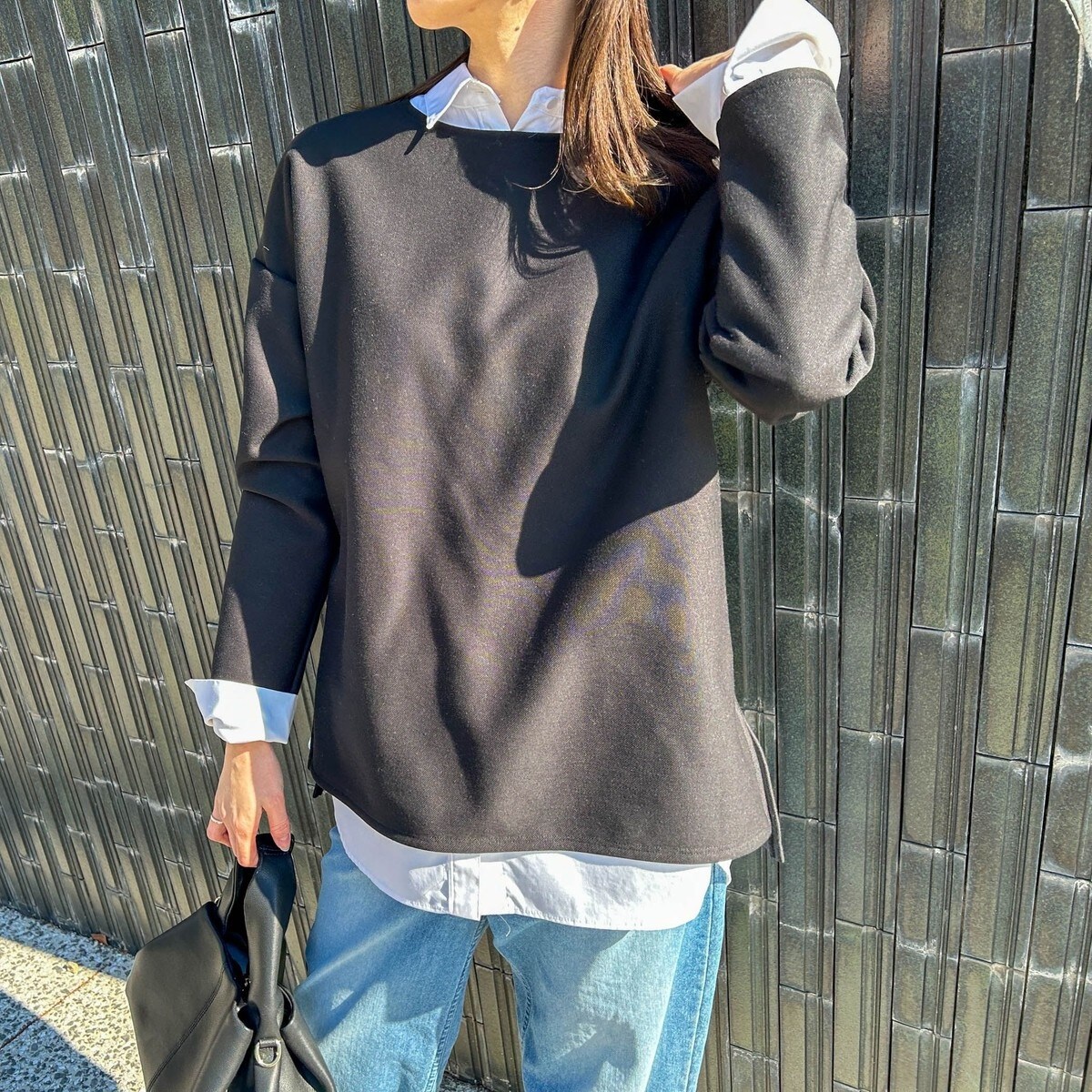 ポンチローマラウンドヘム裾ドッキングプルオーバー≪洗濯機で