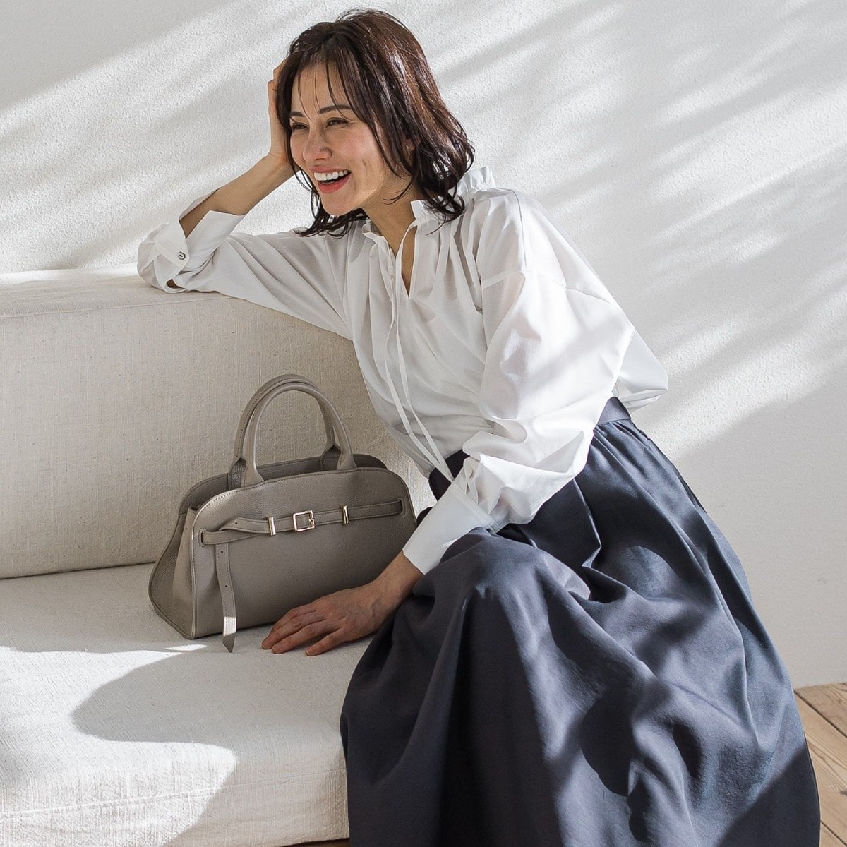 ブラウス シャツ 「洗える」エアリーフリル ブラウス レディース LAUTREAMONT ブラウス シャツ エアリーフリルブラウス「洗濯機で